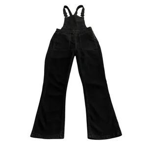 Madewell Cali Demi-Boot Overalls in‎ Black Frost size XS thumbnail 3
