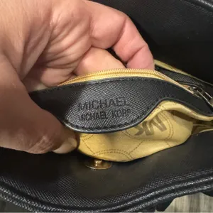 Michael Kors Black Satchel with Gold Accents thumbnail 6
