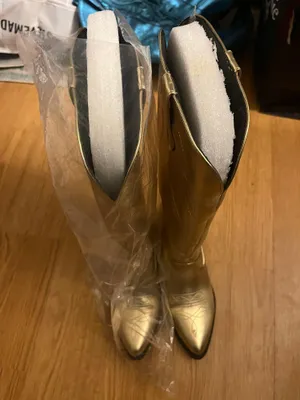 Cowboy boots Gold Size 6.5 thumbnail 5