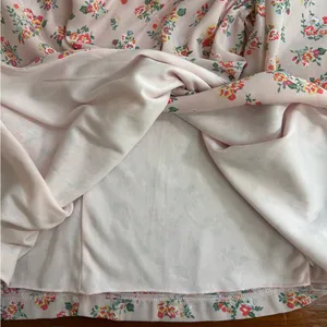 NWT Altar’d State Floral Side Ruche Puff Sleeve Mini Dress Sz Med 🍄 thumbnail 8