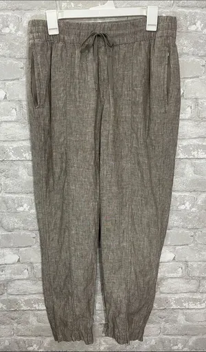 Athleta Retreat Linen High Rise Ankle Pant thumbnail 1