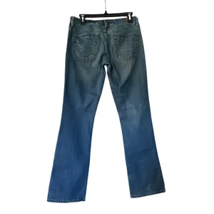 American Eagle Womens 6‎ Reg Bootcut Jeans Medium Wash Blue Stretch Denim thumbnail 2