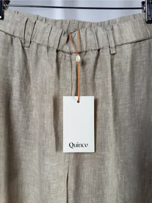 NWT Quince 100% European Linen Pants in Flax Size Medium thumbnail 7