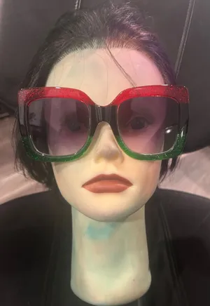 Oversized Glitter Frame Sunglasses thumbnail 1