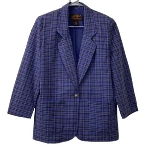 Eddie Bauer Vintage Plaid Blazer(Size Small Petite) thumbnail 1