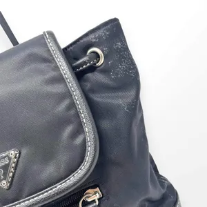 00s GUESS Vintage Black Drawstring Backpack thumbnail 9