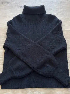 Urban Outfitters Black Ribbed Turtleneck Sweater thumbnail 4