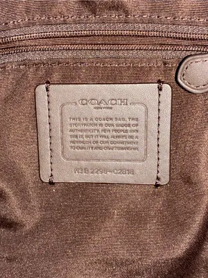 Coach Val Leather Crossbody Duffle Bag, Redwood Brown / Gold, C2818 thumbnail 13
