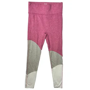 We Me Pink Gray Tri Tone Colorblock Workout Yoga Athletic Two Piece Set Size S thumbnail 5