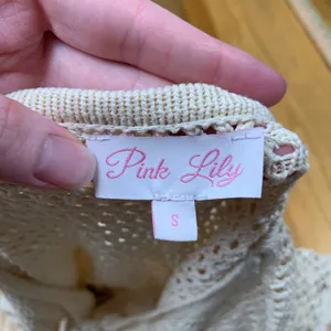 Pink Lily Womens Crochet Knit‎ Duster Cardigan Ivory Cream Tie Front JB-A7126 S thumbnail 6