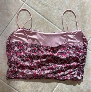 Garage Pink Floral Crop Cami thumbnail 2