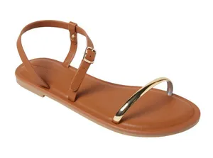 NWT Universal Thread Mildred Ornament Ankle Strap Sandals 93321878 Brown 6M thumbnail 1