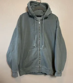 Brandy Melville Women’s Hoodie Jacket Full Zip Heavyweight Light Green One‎ Size thumbnail 1