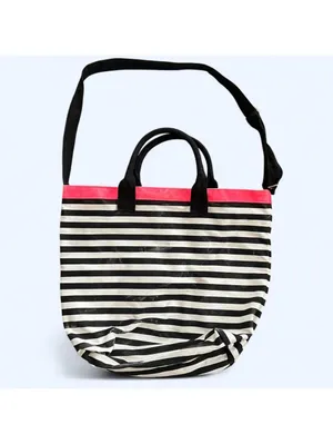Vintage Y2K Victoria’s Secret Pink Striped Tote Bag Beach Shoulder Bag 💗 thumbnail 6