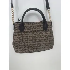 JUICY COUTURE LOVE NEVER DIES MINI TOTE CROSSBODY‎ BAG Brown TAUPE thumbnail 6