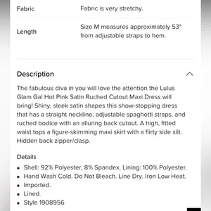 Lulus Glam Gal Hot Pink Satin Ruched Cutout Maxi Dress thumbnail 5
