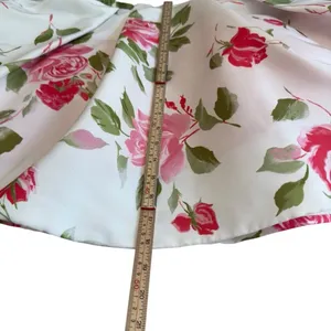 Sherri Hill 50563 Pink Rose Floral Fit Flare Skirt White Designer Size 0 Bridal thumbnail 9
