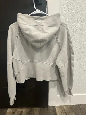 Lululemon Scuba Hoodie Oversized Half-Zip M/L Heathered Grey thumbnail 2