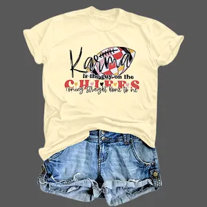 NWT “Karma Is The Guy On The Chiefs” Apricot Med‎ Tshirt thumbnail 1