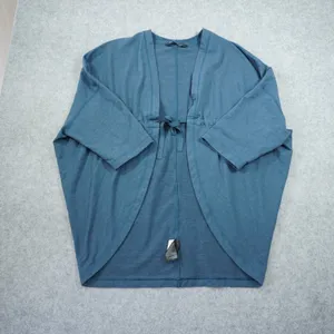 The North Face Womens Blue Cardigan Sweater Drawstring Tie Open‎ Front Size M/L thumbnail 2