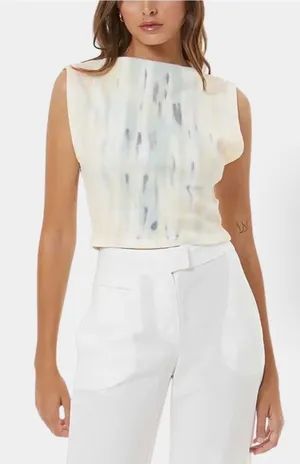 Young Fabulous & Broke Pierce‎ Tie Dye Ribbed Tank S Cropped Layering thumbnail 1
