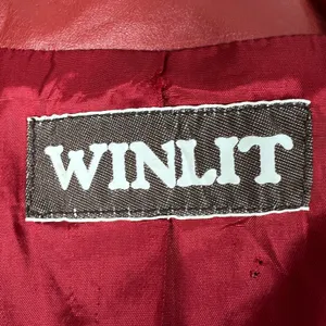 Vintage WINLIT Leather Jacket Womens Small M Red Rust Mod Gogo Hipster 1960s‎ 13 thumbnail 13
