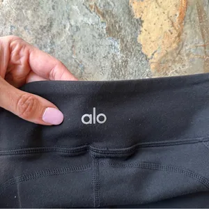 Alo Yoga Undertone Legging Two Tone Black Ankle Zipper Women's Size XS thumbnail 8