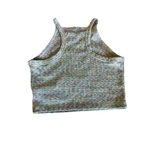 American Eagle Pastel Knit Crop Tank Small Rib Knit Multi Color thumbnail 3