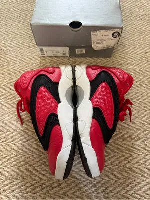 WMNS Nike Air Jordan OG 'UNIVERSITY RED' Black & White Sneakers | 7.5 thumbnail 4