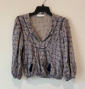 Lucky Brand Floral Peasant Blouse thumbnail 3
