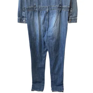 Driftwood‎ Blue Denim Jumpsuit 100% Cotton One-Piece Coveralls Garden Comfort M thumbnail 7