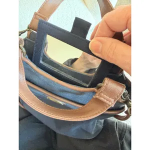 Etienne Aigner Crossbody Bag Women's Blue Detachable Strap Lightweight Leather thumbnail 8