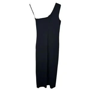 Bardot One Shoulder Bodycon Midi Dress Womens Size 8/Medium Black Slit Cocktail thumbnail 4