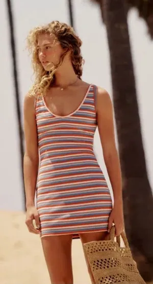 Reformation Taylen Knit Stripe Sleeveless Mini Dress Size XS thumbnail 1