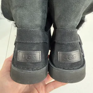 Ugg Sz 7.5 Zariyah Ankle Boots Shearling UggPlush Water Repellent Black‎ Women's thumbnail 12