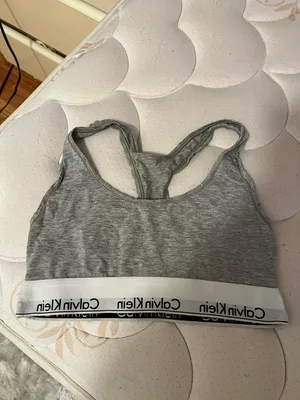 Calvin Klein grey modern cotton unlined bralette thumbnail 6
