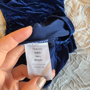 NWOT Amazon Brands Wrap Bodycon Ruched Velvet Cocktail Dress thumbnail 5