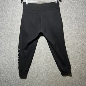 DKNY‎ Sport Womens Black Fleece Joggers Logo Graphic Sweatpants Size Small thumbnail 7