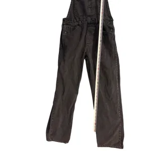We The Free Free People Black Denim Overalls Womens Size S Straight Leg Bib Jean thumbnail 2