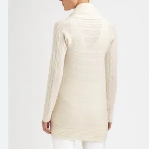 Ralph Lauren Black Label Circle Cable Knit Cardigan 100% Cashmere thumbnail 14