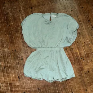 Grey Lab Los Angeles loungewear sage green comfy casual XS romper thumbnail 3