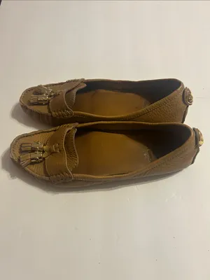 Tory Burch Tan Leather Tassel Loafers thumbnail 2