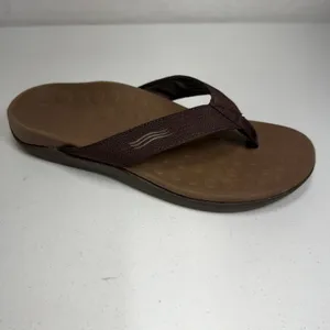 Orthaheel 7 Flip Flop Wave Brown Arch Support Comfort Thong Sandals Casual thumbnail 6