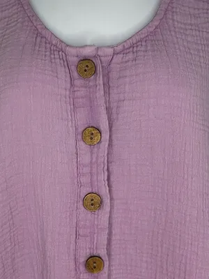 Faherty Dream Cotton Gauze Jamesport Romper In Nirvana Size Small Purple thumbnail 3