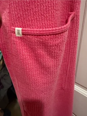 Simply Southern Women’s Pink Sleeveless Knit Jumpsuit with Pockets size Large thumbnail 5