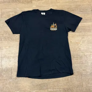 Comfort Colors Climb Works Smoky Mountains Ziplining Graphic T Shirt Black Size Medium thumbnail 2