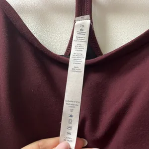Lululemon | Power Y Tank Top Women's Size 10 Maroon Racerback thumbnail 2