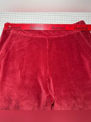 Marine Layer Montreal Soft Wale Corduroy Pants Women Size Medium Red Retro 90’s thumbnail 4