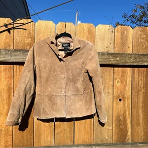 Brandon Thomas Suede Jacket size large y2k fall winter leather‎ aesthetic thumbnail 2