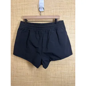 GapFit Womens Black Active Running Shorts Smocked Elastic Waist Pockets Size L thumbnail 3